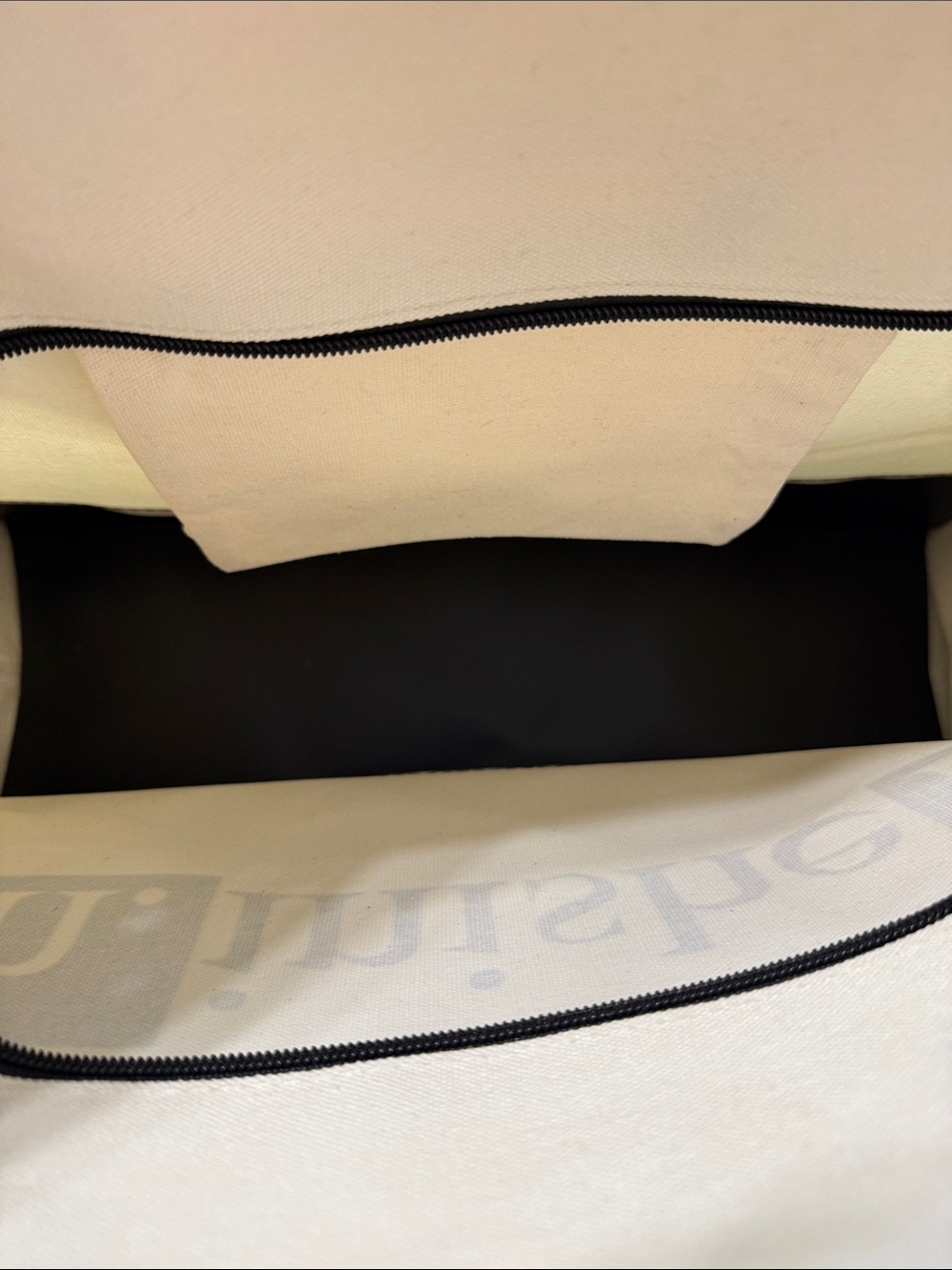 New Black & Cream Canvas Tote Bag for Doctor PhD Graduates Men or Women - Picture 7 of 9